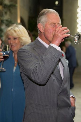 Le prince Charles et Camilla à la Nahana Winery à Nelson, le 7 novembre 2015