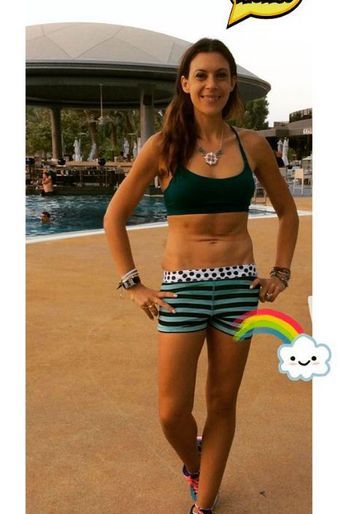 Marion Bartoli à Dubaï dimanche dernier. Depuis 2013, l’ex-joueuse de tennis a perdu 13 kilos.