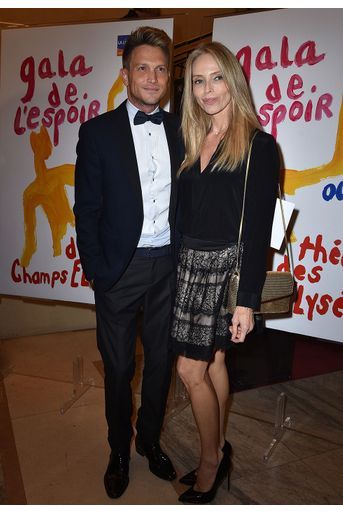 Pierre Barbe et Tonya Kinzinger au Gala de l&#039;Espoir de la Ligue contre le cancer au Théâtre des Champs-Elysées à Paris le 22 octobre 2019