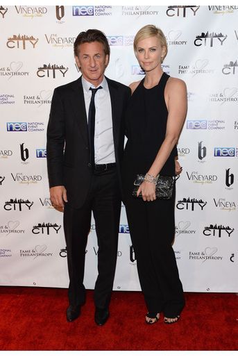 Sean Penn et Charlize Theron en mars 2014
