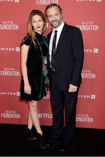 Judd Apatow et sa femme Iris à la soirée des SAG- AFTRA Foundation's Patron of the Artists Awards à Los Angeles, le 9 novembre 2017.