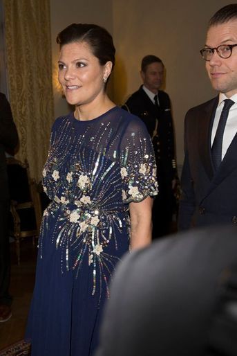 La princesse Victoria de Suède avec le prince consort Daniel à Stockholm, le 5 novembre 2015