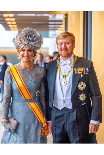 La reine Maxima et le roi Willem-Alexander des Pays-Bas à Tokyo, le 22 octobre 2019