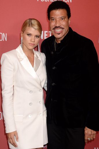 Sofia et Lionel Richie à la soirée des SAG- AFTRA Foundation&#039;s Patron of the Artists Awards à Los Angeles, le 9 novembre 2017.