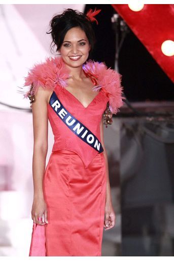 Valérie Bègue lors de l'élection de Miss France 2008 à Dunkerque le 8 décembre 2007