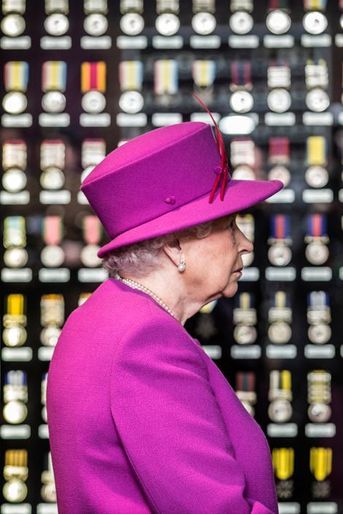 La reine Elizabeth II à Innsworth, le 5 novembre 2015