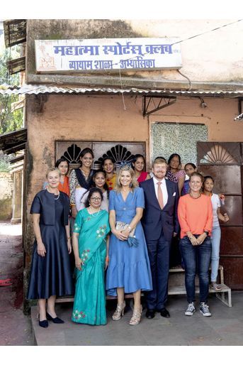 La reine Maxima et le roi Willem-Alexander des Pays-Bas à Bombay, le 16 octobre 2019