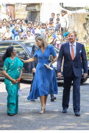 La reine Maxima et le roi Willem-Alexander des Pays-Bas à Mumbai, le 16 octobre 2019