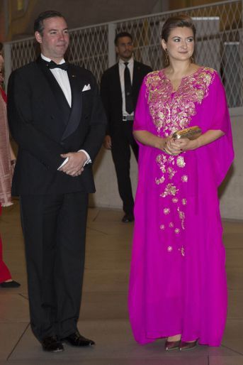 La princesse Stéphanie et le prince Guillaume de Luxembourg à Luxembourg, le 16 octobre 2019