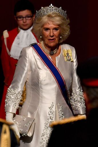 La duchesse de Cornouailles Camilla à Londres, le 14 octobre 2019