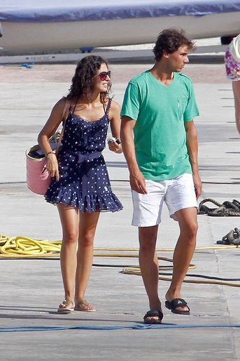 Xisca Perello et Rafael Nadal à Majorque en juillet 2013