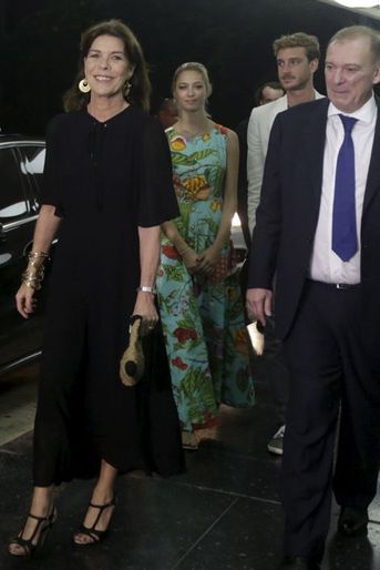 Caroline de Monaco avec Pierre Casiraghi et Beatrice Borromeo à La Havane, le 30 octobre 2015