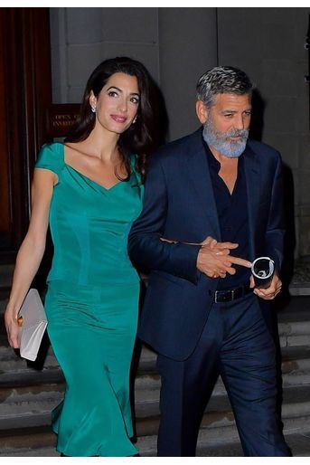 ﻿Amal et George Clooney à New York le 1er octobre 2019