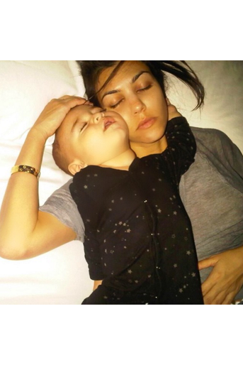 Kourtney Kardashian et son fils Mason (aujourd'hui âgé de 5 ans)