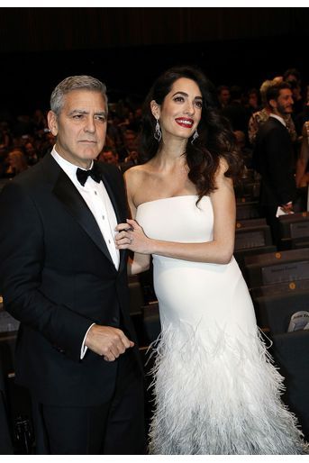 Amal et George Clooney à la cérémonie des César à Paris en février 2017