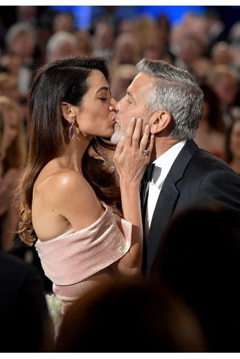 Amal et George Clooney lors d&#039;une soirée chapeautée par le American Film Institute (AFI) pour honorer la carrière de l&#039;acteur à Los Angeles en juin 2018 