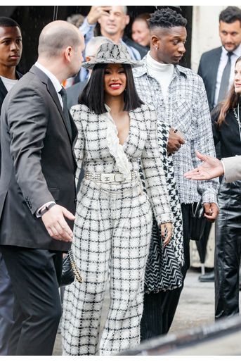 Cardi B au défilé Chanel à Paris le 1er octobre 2019