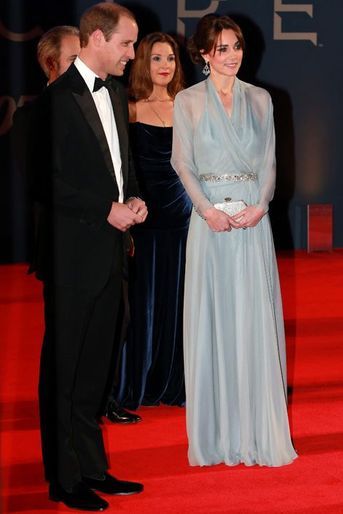 La duchesse de Cambridge Kate avec le prince William à Londres, le 26 octobre 2015