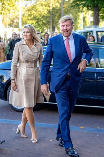 La reine Maxima, en Natan, et le roi Willem-Alexander des Pays-Bas à Amsterdam, le 30 septembre 2019