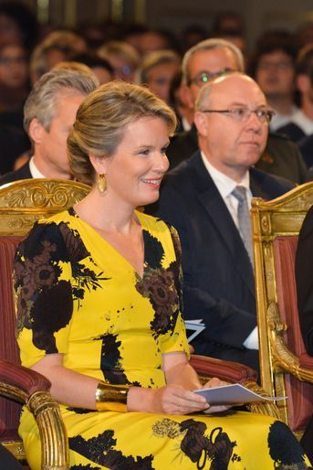 La reine des Belges Mathilde à Bruxelles, le 19 octobre 2017