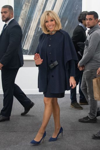 Brigitte Macron, mercredi à la FIAC.