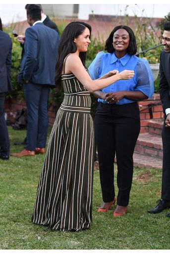 Meghan Markle et le prince Harry à la résidence officielle du haut-commissaire britannique au Cap en Afrique du Sud le 24 septembre 2019