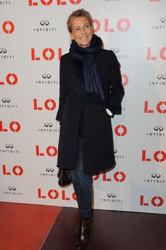 Claire Chazal à l'avant-première de "Lolo", à Paris, le 19 octobre 2015