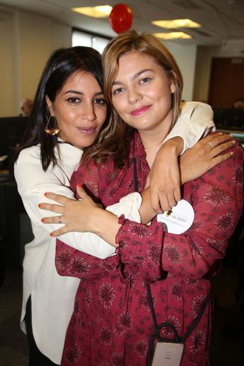 Leïla Bekhti et Louane lors de la 15e édition du Charity Day organisé par Aurel BGC en mémoire des victimes du 11 septembre 2001, à Paris le 11 septembre 2019 
