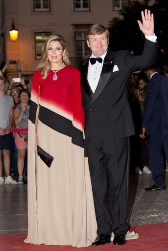 La reine Maxima et le roi Willem-Alexander des Pays-Bas à Lisbonne, le 11 octobre 2017
