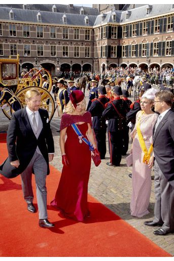 La reine Maxima et le roi Willem-Alexander des Pays-Bas avec la princesse Laurentien et le prince Constantijn à La Haye, le 17 septembre 2019