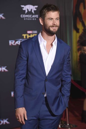 Chris Hemsworth à l'avant-première de "Thor : Ragnarok", le 10 octobre à Los Angeles.