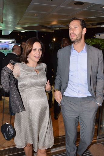 Nathalie Péchalat et Michaël Llodra à la convention Sportel Monaco 2015 le 13 octobre dernier.