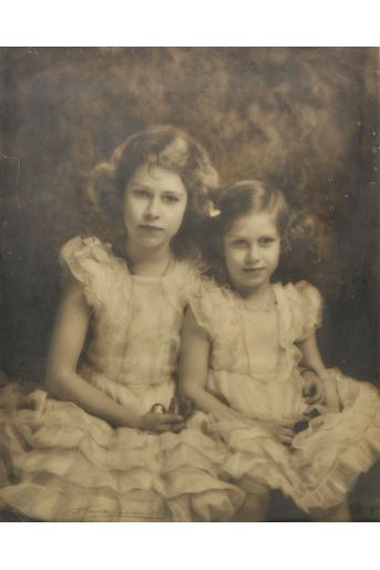 Les princesses Elizabeth et Margaret - non datée