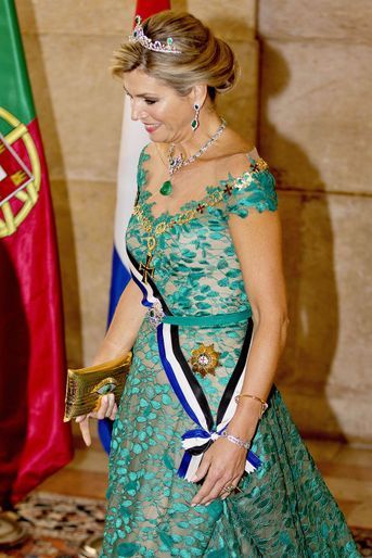 La reine Maxima des Pays-Bas à Lisbonne, le 10 octobre 2017