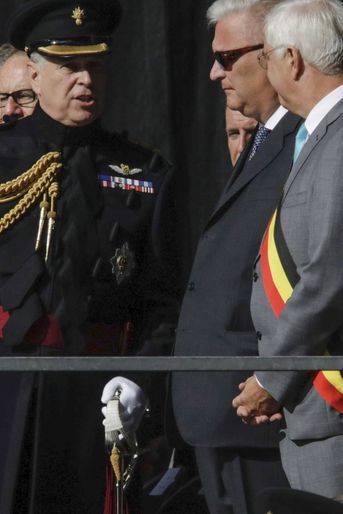 Le prince Andrew et le prince Laurent de Belgique à Bruges, le 7 septembre 2019