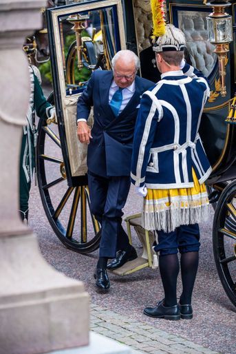 Le roi Carl XVI Gustaf de Suède à Stockholm, le 10 septembre 2019