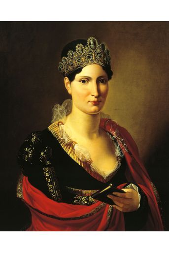 Portrait d&#039;Elisa Bonaparte par Joseph Franque (Museo Stibbert, Florence)