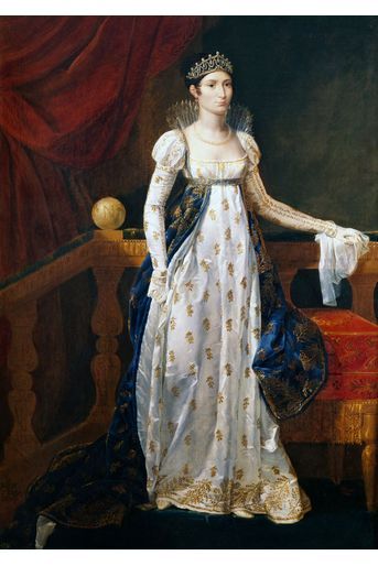 Portrait d&#039;Elisa Bonaparte par Guillaume Guillon Lethiere, 1806 (Château de Versailles)