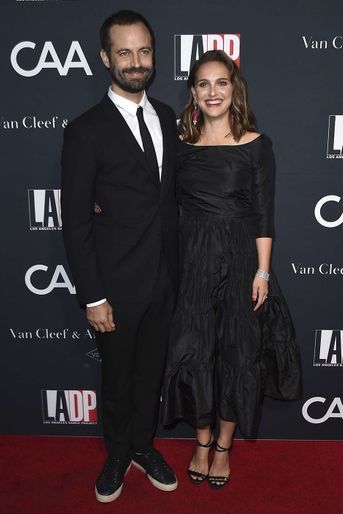 Benjamin Millepied et Natalie Portman sur le red carpet du L.A Dance Project, à Los Angeles, le 7 octobre 2017.