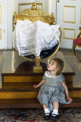 La princesse Leonore de Suède au château de Drottningholm, le 11 octobre 2015