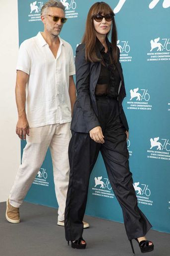 Monica Bellucci et Vincent Cassel à Venise, le 31 août 2019.