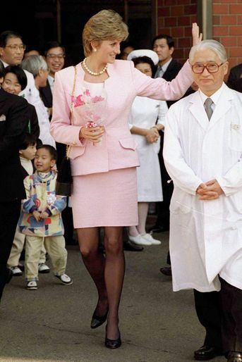 Lady Diana à Tokyo, le 6 février 1995