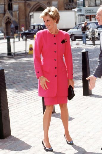 Lady Diana à Westminster, le 1er juin 1990