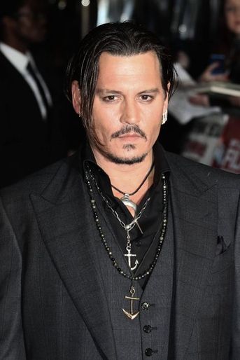 Johnny Depp à Londres le 11 octobre 2015