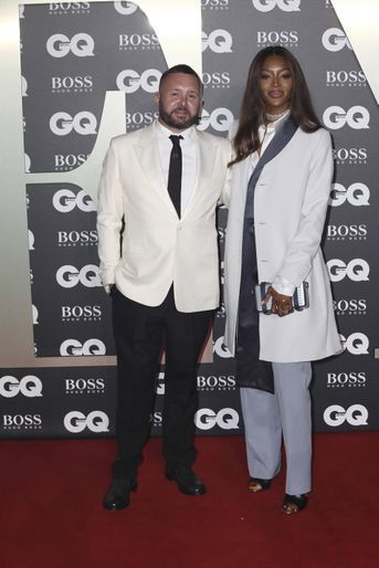 Naomi Campbell et son ami, le créateur Kim Jones, à la soirée &quot;GQ Men Of The Year&quot;