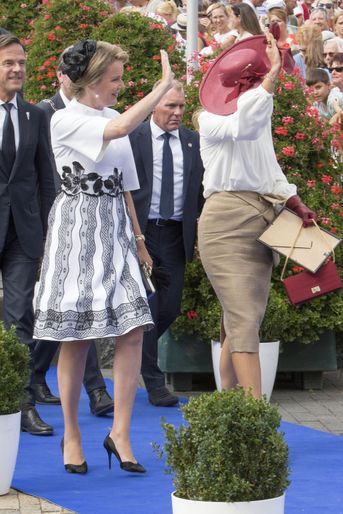 Les reines Mathilde de Belgique et Maxima des Pays-Bas à Terneuzen, le 31 août 2019