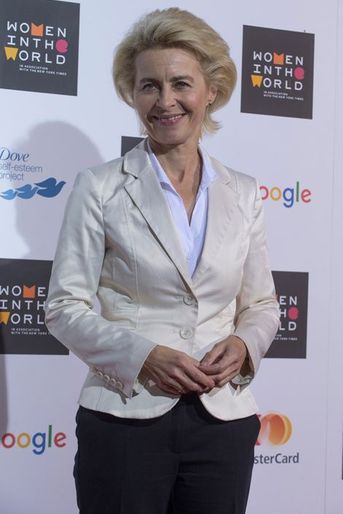 Ursula von der Leyen au sommet Women in the World à Londres, le 8 octobre 2015