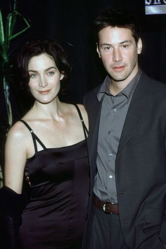 Keanu Reeves en 1999 avec Carrie-Anne Moss pour «Matrix»