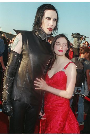 Marilyn Manson et Rose McGowan. Le chanteur avait obtenu le prix de la meilleure photographie pour son clip «The Dope Show»