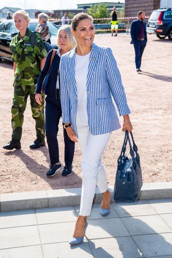 La princesse héritière Victoria de Suède à Simrishamn en Scanie, le 22 août 2019